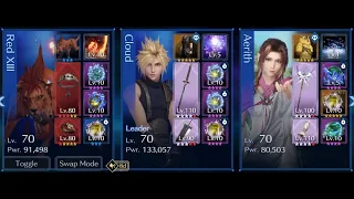 Leviathan EX2 fight. Red, Cloud and Aerith (No Lightining costume)