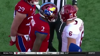 Kansas Players Refuse To Shake Oklahoma's Baker Mayfield's Hand Before Game, Mayfield Trolls Team