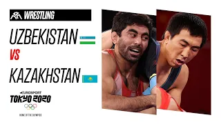 UZBEKISTAN vs KAZAKHSTAN | WRESTLING Men's Freestyle 74kg - Highlights | Olympic Games - Tokyo 2020