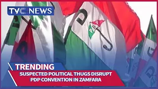 [WATCH] Suspected Political Thugs Disrupt PDP Convention In Zamfara