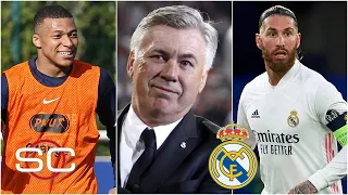 CARLO ANCELOTTI, ¿clave para que llegue Mbappé al Real Madrid y renueve Sergio Ramos? | SportsCenter