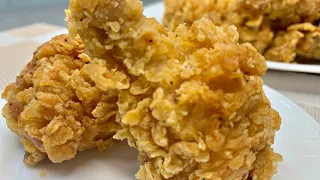 Куриные крылышки KFC в нежной и хрустящей корочке.Весь секрет приготовления в панировке и в кляре💥