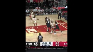 Keisei Tominaga Doesn't Even Look As He Buries the 3 vs. Michigan State | Nebraska Basketball