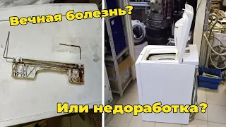 Why does not hold the lid of the washing machine vertical loading, repair