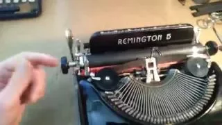 Remington 5 typewriter -- how to remove the platen