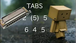 Melodía triste para armónica cromática, tablatura. Sad Harmonica Tabs, Tutorial.