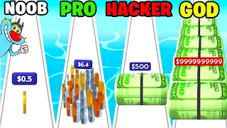 NOOB vs PRO vs HACKER | In Money Rush | With Oggy And Jack | Rock Indian Gamer |