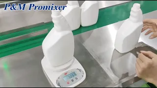 P&M Promixer filling machine+conveyor table+Labeling Machine 2