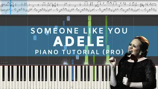 Adele - Someone Like You (Piano Tutorial) Advanced