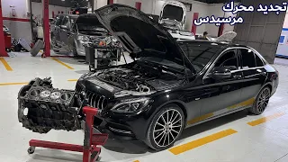 تجربة محرك مرسيدسOM 651 ديزال بعد عملية تجديد وتجميع المحرك رفيزيو - روداج Mercedes Classe C Diesel