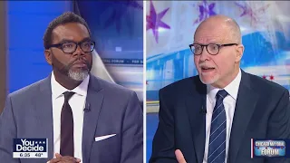 Chicago mayoral candidates Brandon Johnson, Paul Vallas spar over property taxes, speed cameras