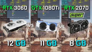 RTX 3060 vs GTX1080 Ti vs RTX 2070 Super 게임 성능 비교! (오버워치, 배그, 워존) with 라이젠 5600X