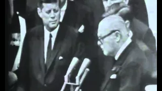 John F. Kennedy makes Winston Churchill an honorary American citizen