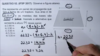 GEOMETRIA PLANA || 3 QUESTÕES - IFRN, IFRJ, IFCE, IFPE, IFAL, IFTO, IFPI, IFMA, IFSP, IFSC