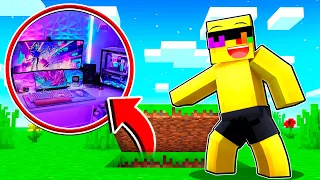 MY SECRET GAMING PC In Minecraft Hide and Seek!