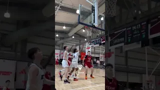Eli Ellis TURNS UP in a win! #basketball #sports #shorts