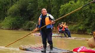 Wonderful China: Сплав на бамбуковой лодке по реке Юлонг в Яншо