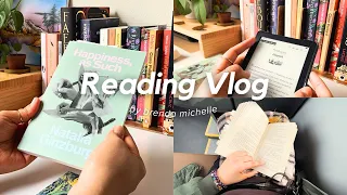 Reading vlog ✻ getting out of a reading slump , new reads for vacation | Daily Vlog n.020