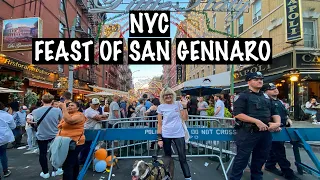 LIVE Feast of San Gennaro Walking New York City Little Italy 🇮🇹 Manhattan September 16, 2023