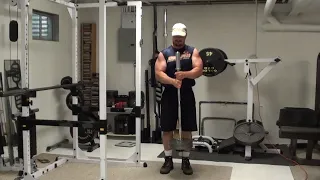 Vertical Barbell Curls For Brachialis and Forearms