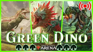 FINALLY Mono-GREEN DINOSAURS | 02/11/24 | MTG Arena Ranked Bo1 GREEN