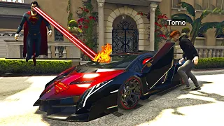 I STOLE Superman's SUPERCAR In GTA 5.. (Mods)