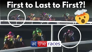 WHAT ON EARTH?! Horse goes from first to last place but still WINS 🤯