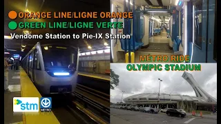 Montreal Metro POV Walk: Vendôme Station to Pie-IX Station Via Berri-UQAM Station