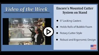 Encore's Mounted Cutter System on Roll Stand - EP-6460 / EP-6465