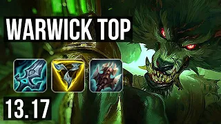 WARWICK vs GRAGAS (TOP) | Rank 1 Warwick, 2.1M mastery, 500+ games, 10/4/12 | TR Grandmaster | 13.17