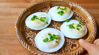 Don't boil egg with shell! 3 MINUTES sharing the roundest poached eggs in the world!