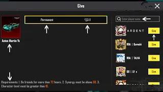 How To Gift Supercars In PUBG Mobile