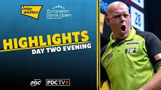 WINNING IN STYLE! | Day Two Evening Highlights | 2022 European Darts Open