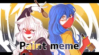 Paint meme (Countyhumans) ft Philippines, Neko Japan