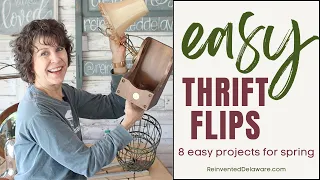 Easy Thrift Flips for Spring | 8 Easy Thrift Store Makeovers