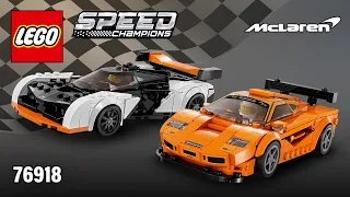 LEGO® Speed Champions McLaren Solus GT and McLaren F1 LM (76918)[581 pcs] Instructions | TBB