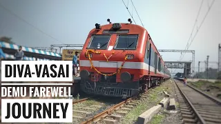 Last Ever Journey Of DIVA-VASAI DEMU -  Farewell Journey From Diva To Vasai