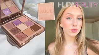 Huda Beauty Nude Light Obsessions Eyeshadow Palette ✨ | Review + Tutorial