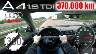 Audi A4 1.9 TDI B6 8E TOP SPEED NO LIMIT AUTOBAHN GERMANY