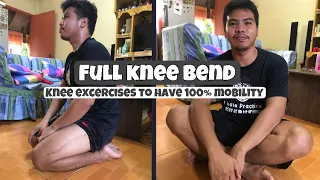 How to BEND YOUR KNEE after femur fracture operation | 5 easy exercises that you can do at home.