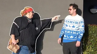Fat Guy Abusing People in Public!