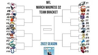 What If the NFL Had a March Madness 32 Team Bracket 2022 Season (Madden 23 Sim)