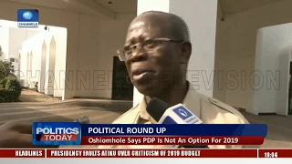 Oshiomhole Says PDP Not An Option For Nigerians |Politics Today|