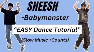 Babymonster 'SHEESH' Mirrored Kpop Dance Tutorial Easy step by step #kpopdancetutorial