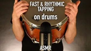 ASMR Fast & Rhythmic Tapping On Drums (No Talking)