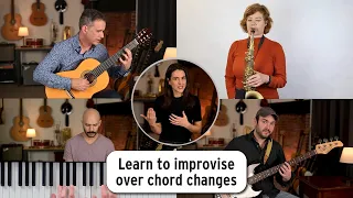 Learn to improvise over chord changes