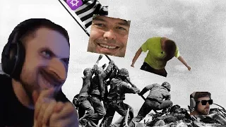 Forsen reacts to American Armed Forces - Hell March - World War 2