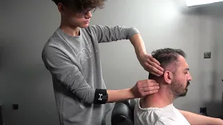 ASMR Head Face and Body Massage By Young Barber Kaan