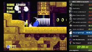 Sonic 3 & Knuckles Co-op Speedun in 30:05