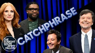 Catchphrase with Jessica Chastain and Ken Burns | The Tonight Show Starring Jimmy Fallon